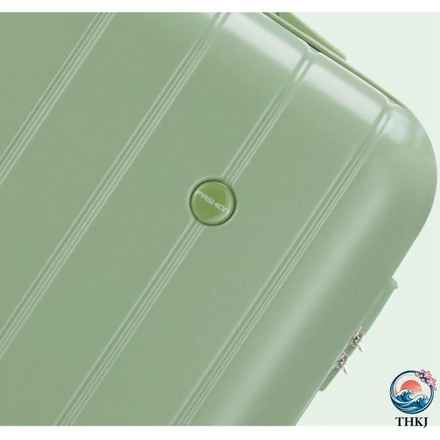 スーツケース 小型 ファスナー式 機内持込可 トランクケース 旅行カバン ビジネス THKJ 出張 キャリーケース 静音ダブルキャスター 360度回転 超軽量 耐衝撃の画像