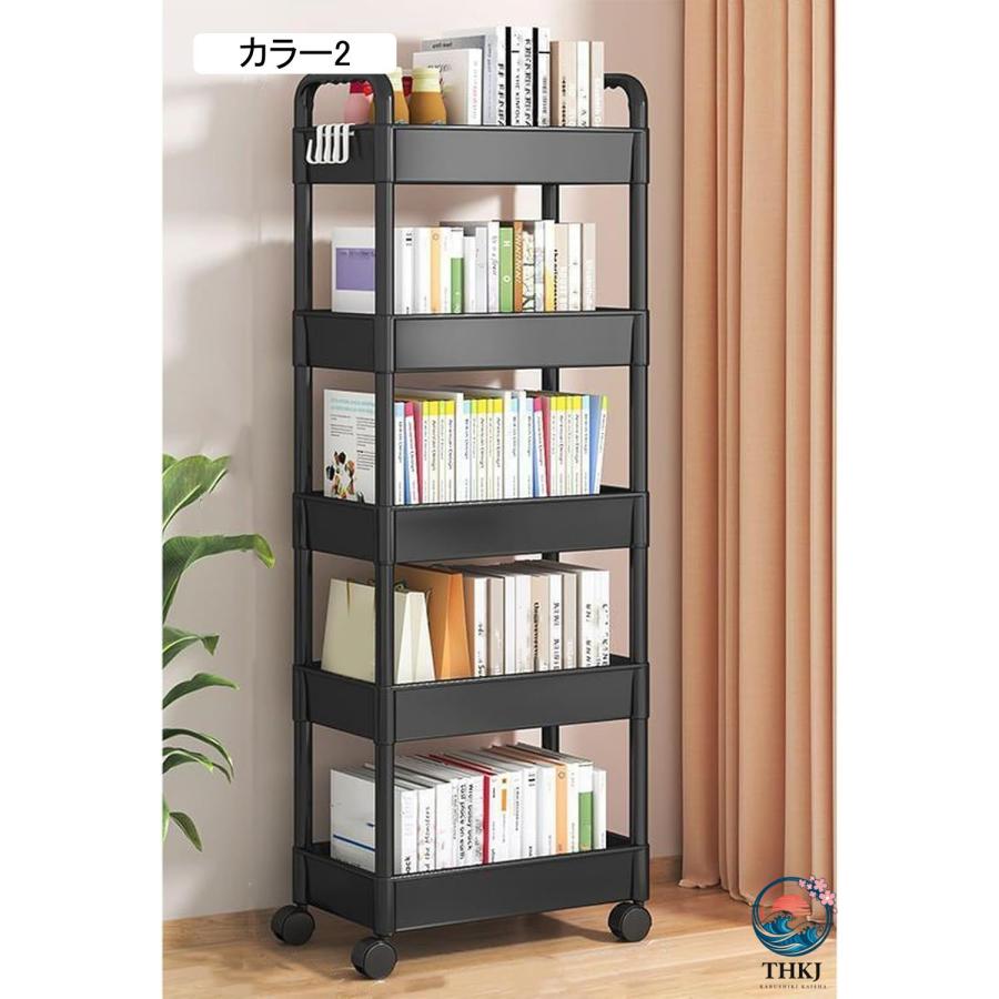 キッチンワゴン 隙間収納 スリム キッチンラック 1 収納棚 収納ラック 収納カート THKJ キャスター付き おしゃれ 小物収納 台所 浴室 小物 食品 調味料の画像