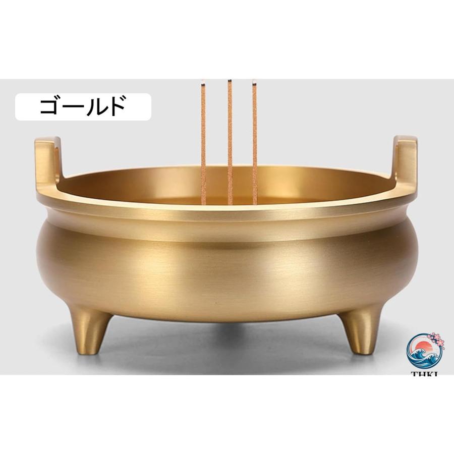 灰皿 リビング 茶室 茶台 香炉 置物 銅器 銅製品 三脚の香炉 お香立て 香炉 銅製 仏壇用香炉 室内香炉 インテリア