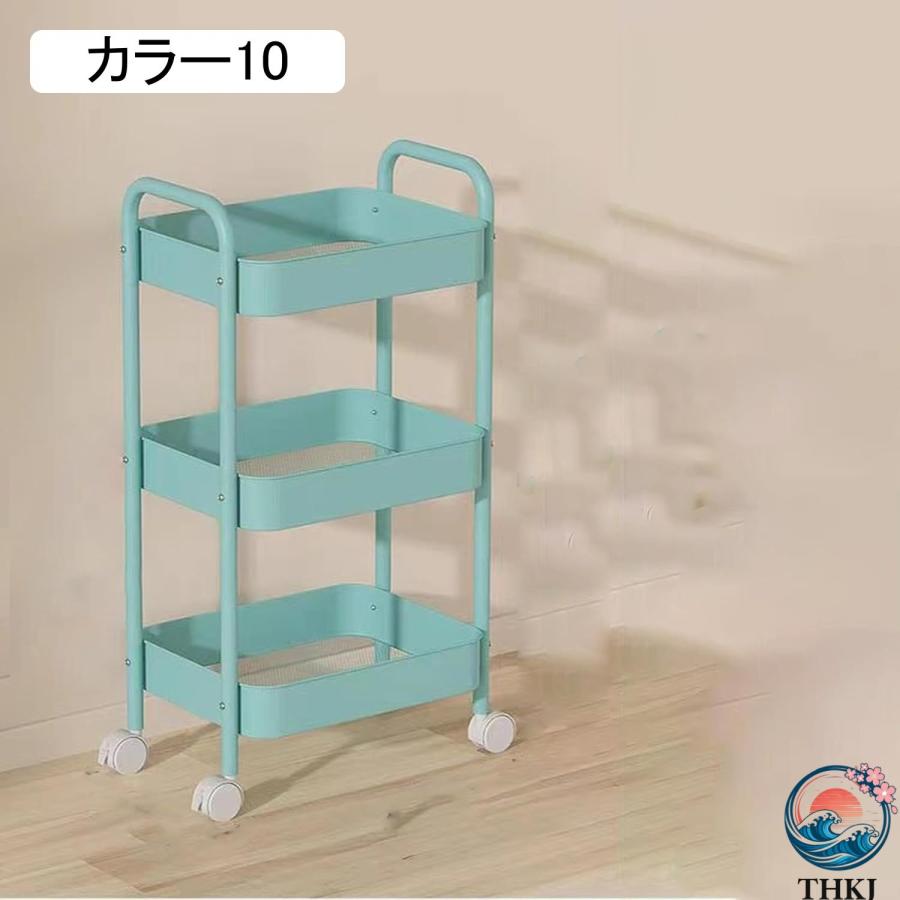 収納カート キッチンワゴン キャスターワゴン耐荷重 キッチンカート 移動楽々 THKJ オフィスワゴン 隙間 デスク下 洗濯室収納 1 調味料ワゴン ベビーワゴンの画像