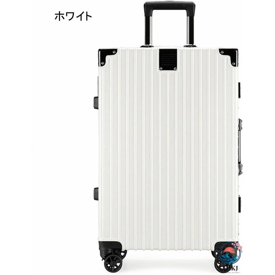 キャリーケース TSAロック搭載 機内持込 静音 ダブルキャスター 360度回転 大容量 THKJ スーツケース フレームタイプ 耐衝撃 軽量 アルミニウム製フレームの画像