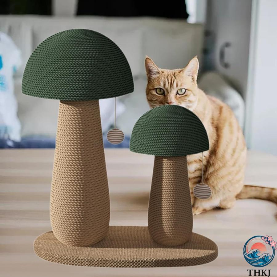 猫用爪とぎポスト 猫用 登山 インタラクティブ 家具保護 猫用品 THKJ 猫用おもちゃ サイザルロープポスト 猫 子猫 子猫用 お手入れ簡単 お世話が快適の画像