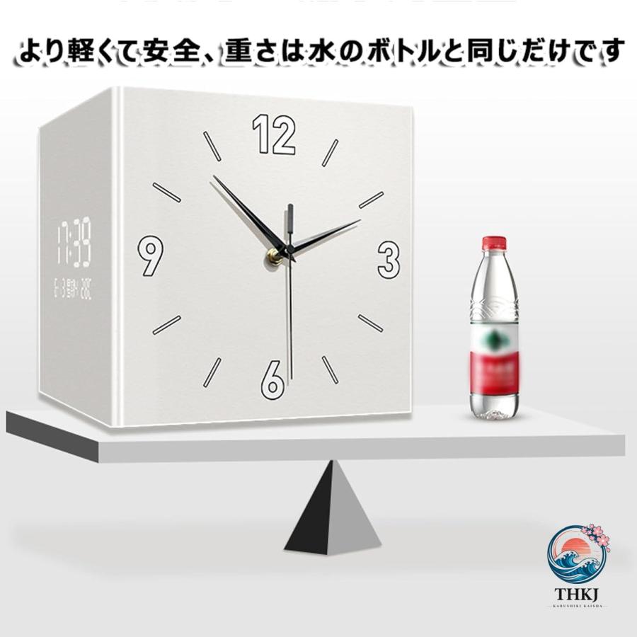 両面時計 デジタル リビング 壁掛け センサースイッチグロー明るい