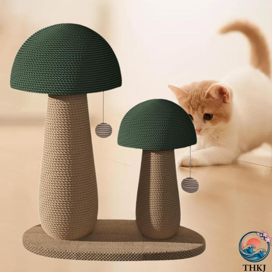 猫用爪とぎポスト サイザルロープポスト インタラクティブ猫用おもちゃ THKJ 爪とぎボード 猫用爪とぎ 猫用 子猫用 お手入れ簡単 お世話が快適 便利グッズの画像