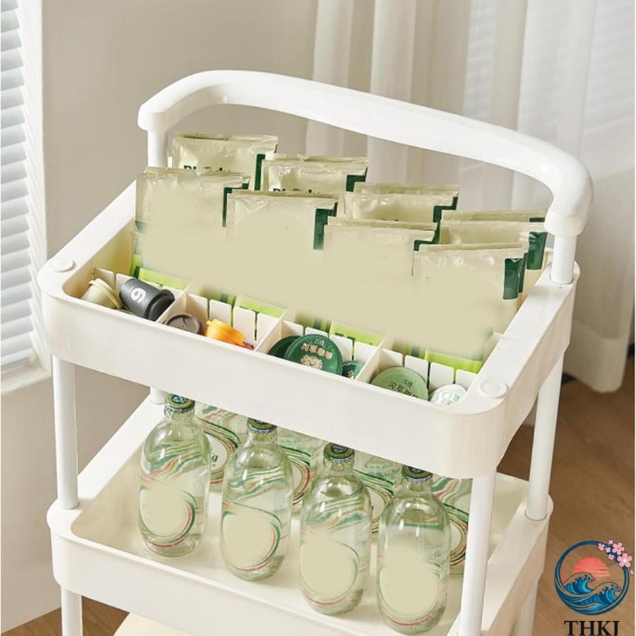 ブランド登録なし - 御厨子所手押し車 キャスター付き添い人御厨子所仕合わせ スチール写真仕合わせ 調味料 棚 納める  細長い切口納める 色合い2 納める手押し車 納める仕合わせ 御厨子所 リビング 風呂場 寝台