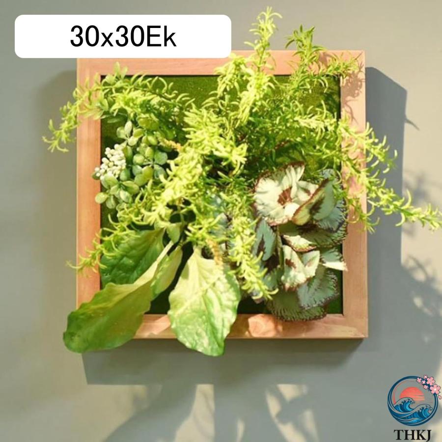 人工観葉植物 多肉植物 装飾フレーム 北欧風 壁掛け 立体壁掛け緑化 フェイクグリーン THKJ フェイク植物 造花 屋外 オフィス インテリア インテリアグリーン_10