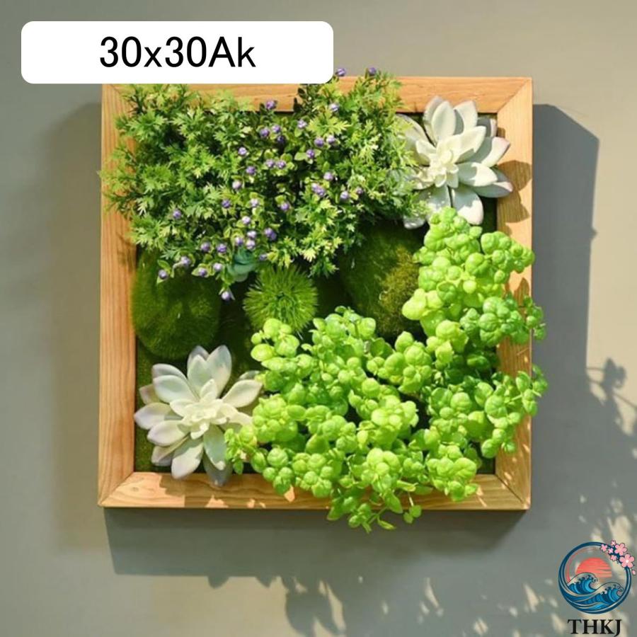 人工観葉植物 多肉植物 装飾フレーム 北欧風 壁掛け 立体壁掛け緑化 フェイクグリーン THKJ フェイク植物 造花 屋外 オフィス インテリア インテリアグリーン_12