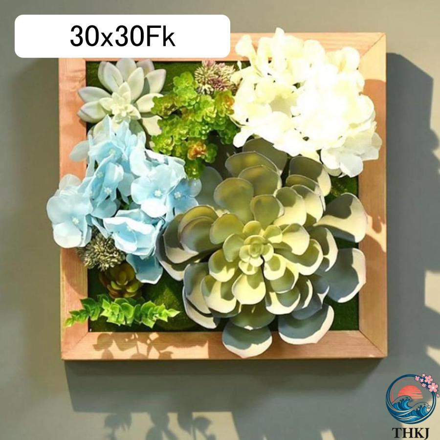人工観葉植物 多肉植物 装飾フレーム 北欧風 壁掛け 立体壁掛け緑化 フェイクグリーン THKJ フェイク植物 造花 屋外 オフィス インテリア インテリアグリーン_13