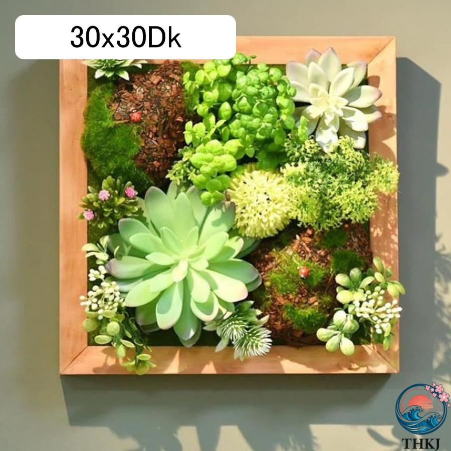 人工観葉植物 多肉植物 装飾フレーム 北欧風 壁掛け 立体壁掛け緑化 フェイクグリーン THKJ フェイク植物 造花 屋外 オフィス インテリア インテリアグリーン_14
