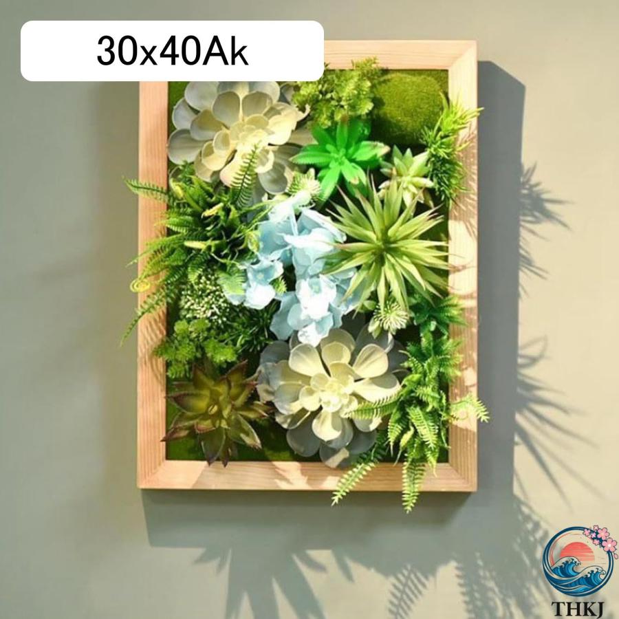 人工観葉植物 多肉植物 装飾フレーム 北欧風 壁掛け 立体壁掛け緑化 フェイクグリーン THKJ フェイク植物 造花 屋外 オフィス インテリア インテリアグリーン_16