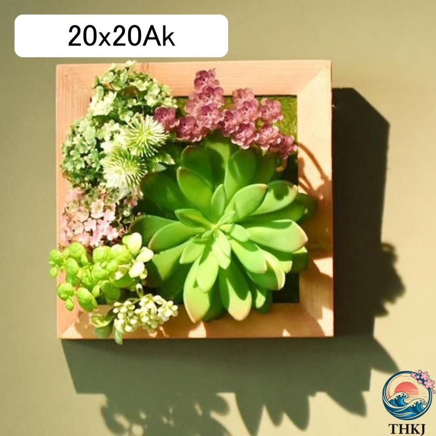 人工観葉植物 多肉植物 装飾フレーム 北欧風 壁掛け 立体壁掛け緑化 フェイクグリーン THKJ フェイク植物 造花 屋外 オフィス インテリア インテリアグリーン_17