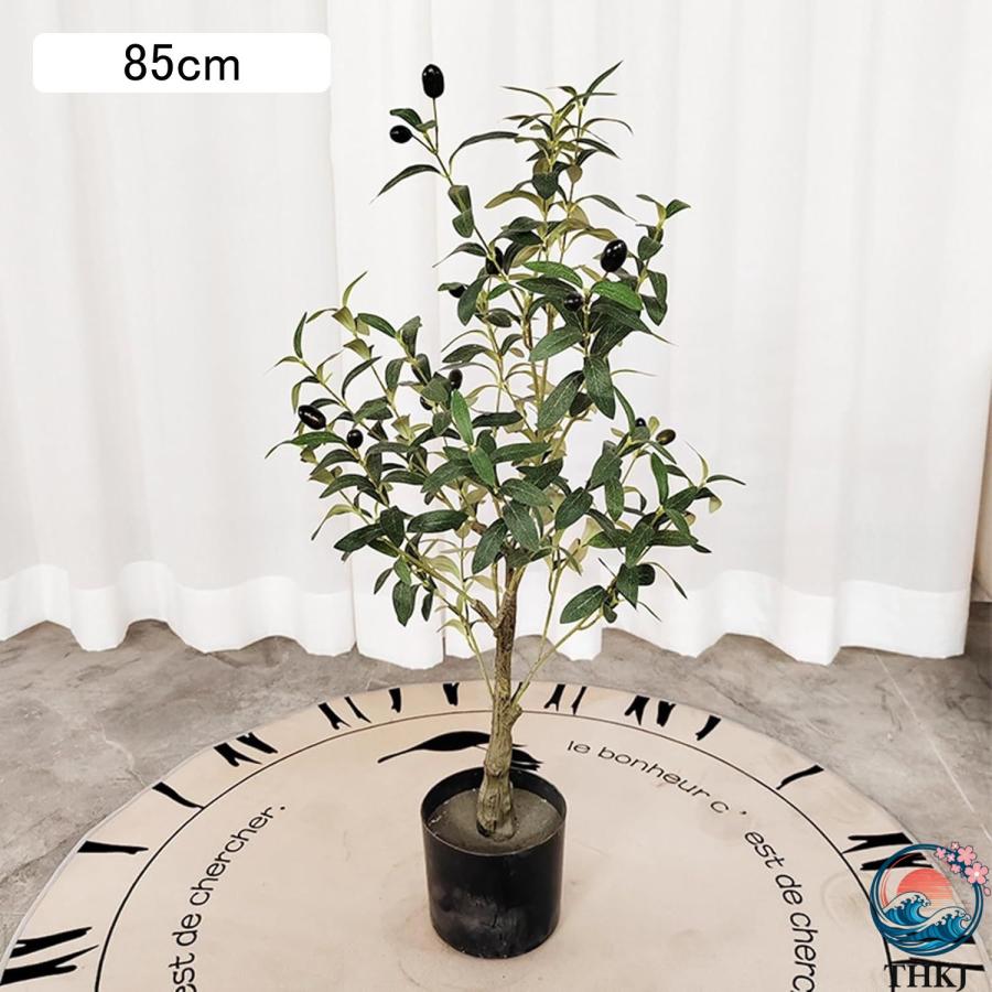 オリーブの木 大型 人工観葉植物 造花 人工植物 ガーデン カフェ 高さ150cm キッチン THKJ ベッドルーム フェイクグリーン 装飾り お祝い デコ用 モダン空間の画像