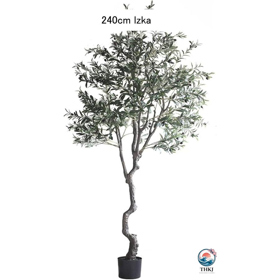 オリーブの木 大型 人工観葉植物 造花 人工植物 ガーデン カフェ 高さ150cm キッチン THKJ ベッドルーム フェイクグリーン 装飾り お祝い デコ用 モダン空間の画像