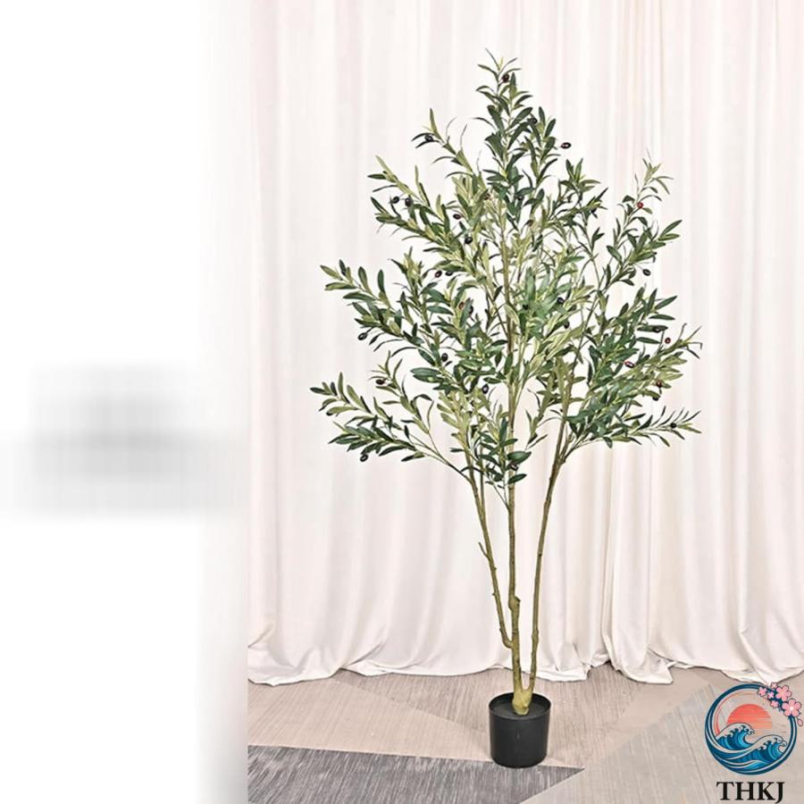 人工観葉植物 オリーブの木 フェイクグリーン フェイク植物 造花 インテリア雑貨 THKJ ウェディングセンターピース 大型 グリーナリーライフ プレゼントの画像