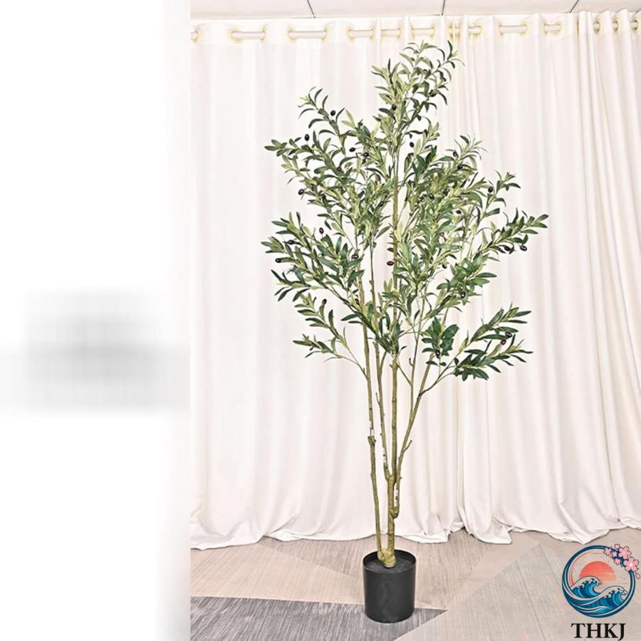人工観葉植物 オリーブの木 フェイクグリーン フェイク植物 造花 インテリア雑貨 THKJ ウェディングセンターピース 大型 グリーナリーライフ プレゼントの画像