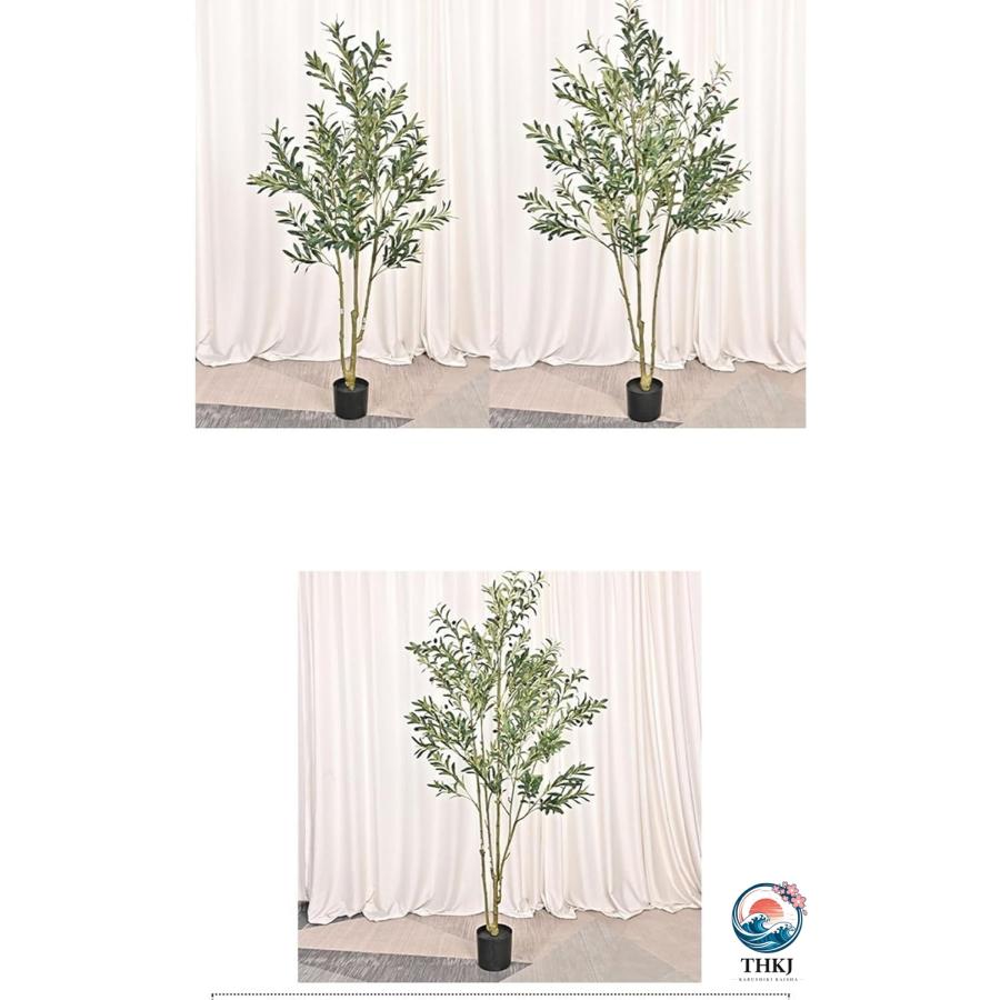 人工観葉植物 オリーブの木 フェイクグリーン フェイク植物 造花 インテリア雑貨 THKJ ウェディングセンターピース 大型 グリーナリーライフ プレゼントの画像