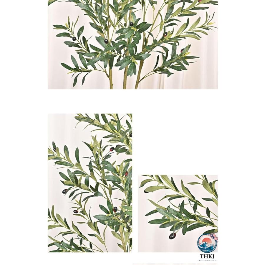 人工観葉植物 オリーブの木 フェイクグリーン フェイク植物 造花 インテリア雑貨 THKJ ウェディングセンターピース 大型 グリーナリーライフ プレゼントの画像
