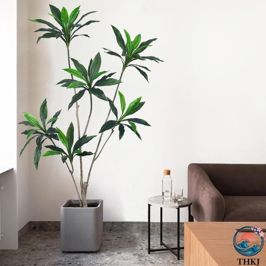 ブラジルウッド 家庭 人工観葉植物 フェイクグリーン 観葉樹 造花 インテリア雑貨 THKJ ウェディングセンターピース 大型 モダン空間に最適 装飾り お祝い_1