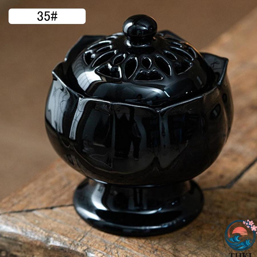 香炉 電子アロマセラピー炉 聞香炉 セラミック製 温度調整150?550℃ 0.5?12時間タイマー THKJ 香皿 香道用 お香入れ 浄化 仏具 香具 アロマセラピーバーナーの画像