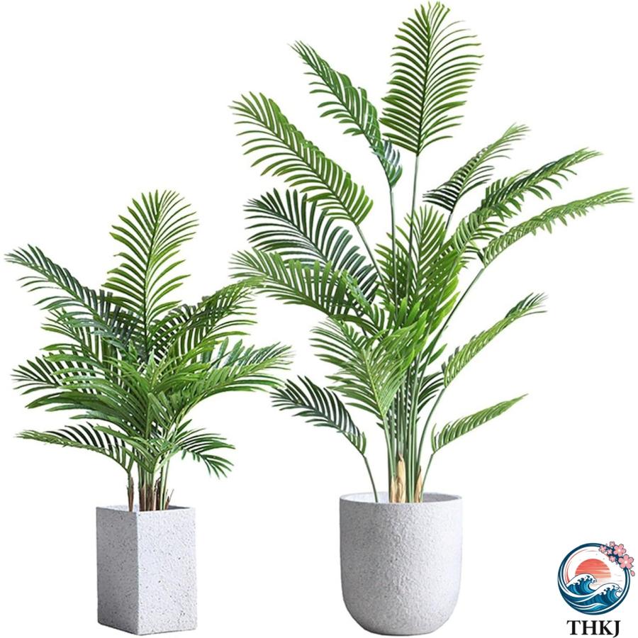 観葉植物 アレカヤシ 170cm 150cm フェイクグリーン 大型サイズ 人工 置き型 THKJ 枯れないグリーン 鉢植え 人工観葉植物 水やり不要 盆栽植物 モデルルームの画像