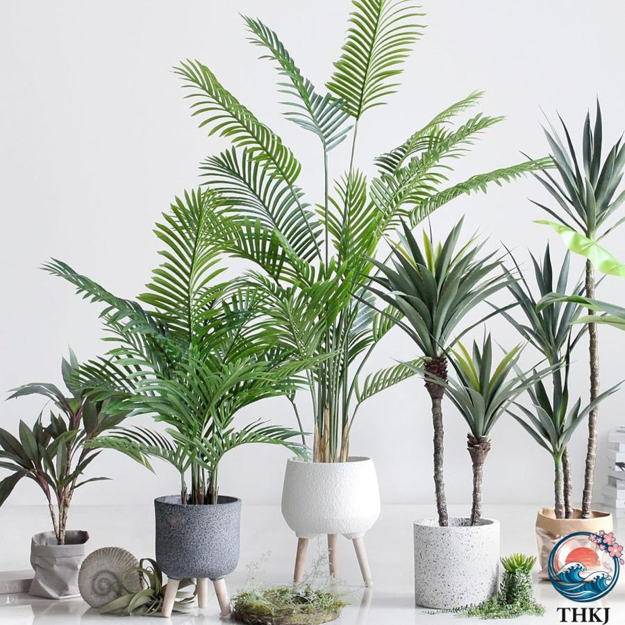 観葉植物 アレカヤシ 170cm 150cm フェイクグリーン 大型サイズ 人工 置き型 THKJ 枯れないグリーン 鉢植え 人工観葉植物 水やり不要 盆栽植物 モデルルームの画像