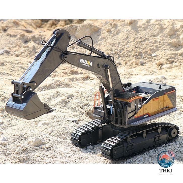 1/14 ラジコンショベル ラジコンカー 合金 ミニ 作業車 22チャネル 電動 働く車 THKJ 重機 採掘機 工事現場 リモコン 砂場 大人 男の子 ギフト 6歳以上の画像