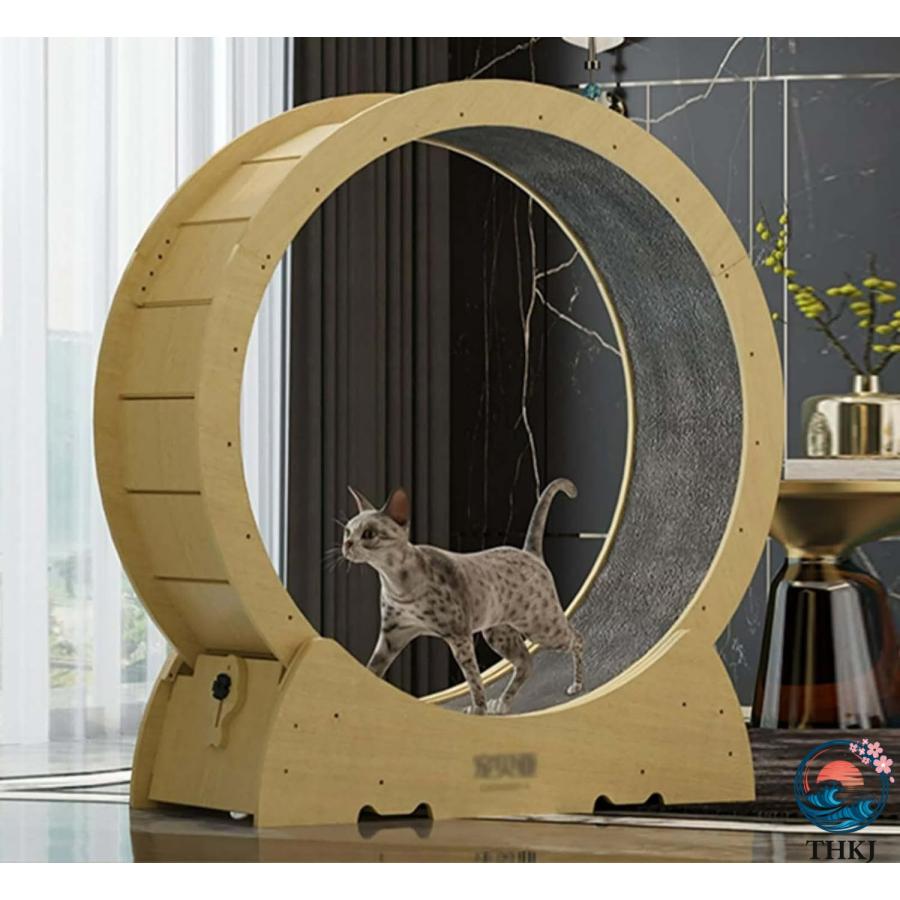 キャットホイール 大型猫用エクササイズホイール カーペット敷きの滑走