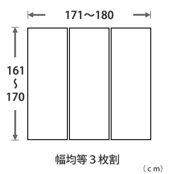 AAJ-7071 大型サイズオーダーパネル風呂ふた プロパネル （奥行き１６１〜１７０×幅１７１〜１８０）（抗菌）（３枚割）_1