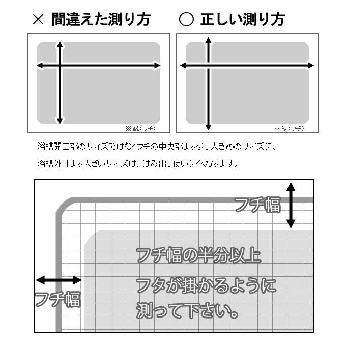 サイズオーダー さめにくい風呂ふた ECOウォームneo （奥行き６０〜７０×幅１１６〜１２０）抗菌・防カビ エコパネル（３枚割） オーダーメイドの画像