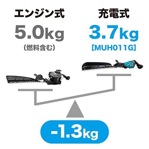 マキタ　40Vmax　充電式ヘッジトリマ　(MUH012GRDX)　850mm　青　充電器付き　バッテリ