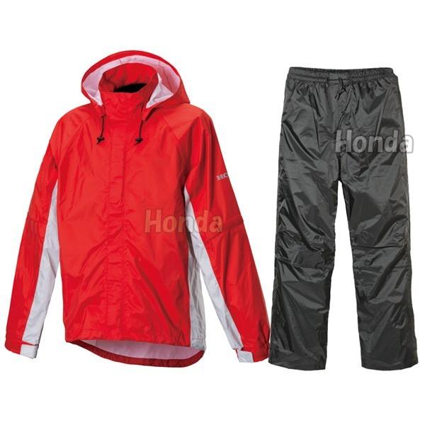 Honda　ホンダ　3レイヤー　レインスーツ　赤×黒　サイズ　L 3レイヤーレインスーツ(S レッド): ウェア・グッズ｜HondaGO