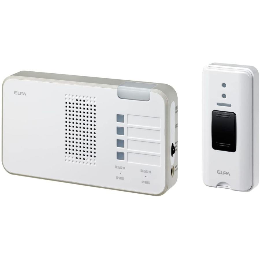 朝日電器 ELPA ワイヤレスチャイムランプ付きセット ホワイト 増設可能 EWS-S5230   JAN 4901087213948