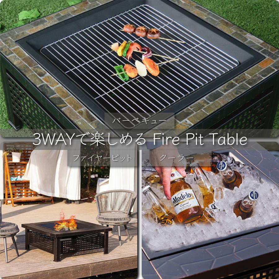 バーベキュー 焚火台 多人用 BBQ 庭 家族用 大型 テーブル キャンプ