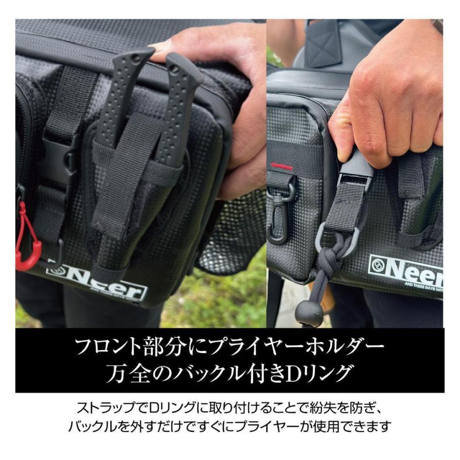 レッド Neer フィッシングバッグ タックルバッグ ロッドホルダー