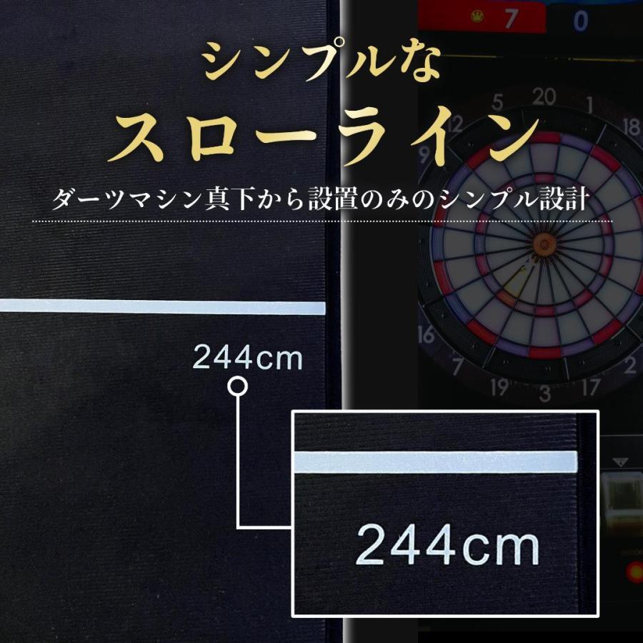 ダーツマット 無地 スローライン付き 滑り止め付き スローマット