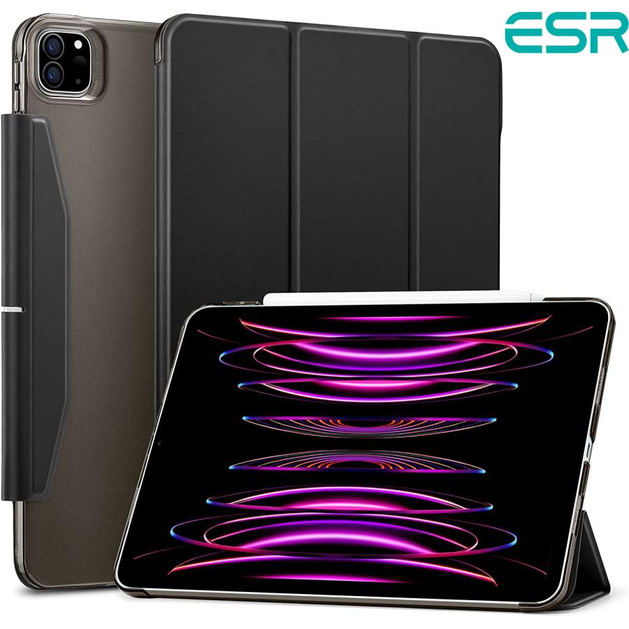 ESR iPad Pro 12.9 第6世代/第5世代対応 ケース ペン収納 半透明 ESR iPad Pro 12.9 第6世代/第5世代対応 ケース ペン収納 半透明