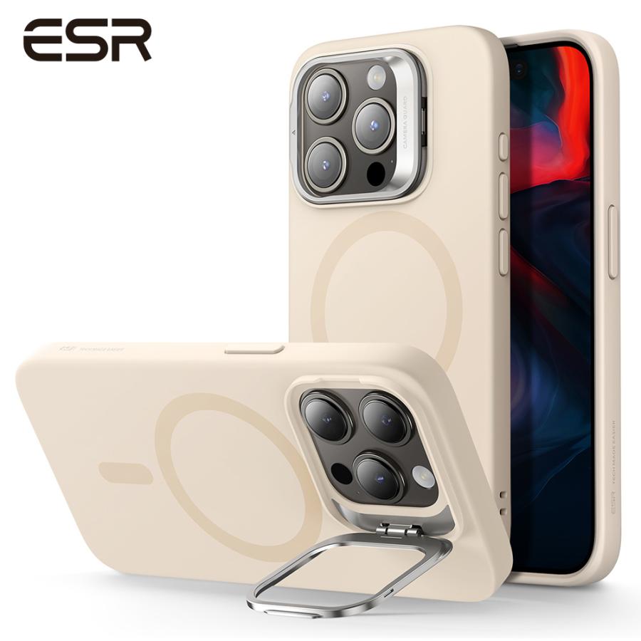 シリコンケース 磁気スタンド付き iPhone 15 Pro　保護カバー ESR ESR iPhone 15 / 15 Plus / 15 Pro / 15 Pro Max ケース スタンド