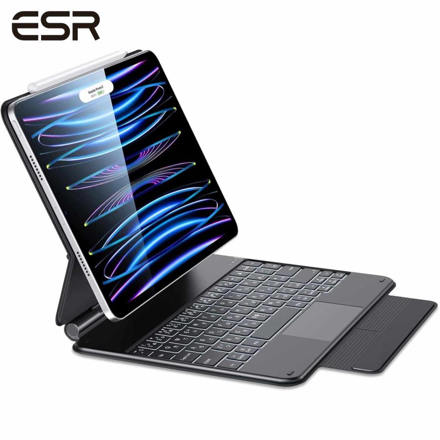 ESR 日本語マジックキーボード iPad Pro 11 キーボード Air5/4 ESR 日本語マジックキーボード iPad Pro 11 キーボード Air5/4