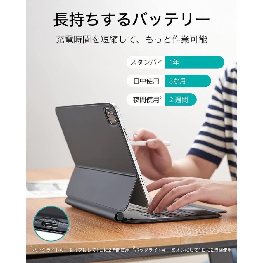 ESR 日本語マジックキーボード iPad Pro 11 キーボード Air5/4 ESR 日本語マジックキーボード iPad Pro 11 キーボード Air5/4