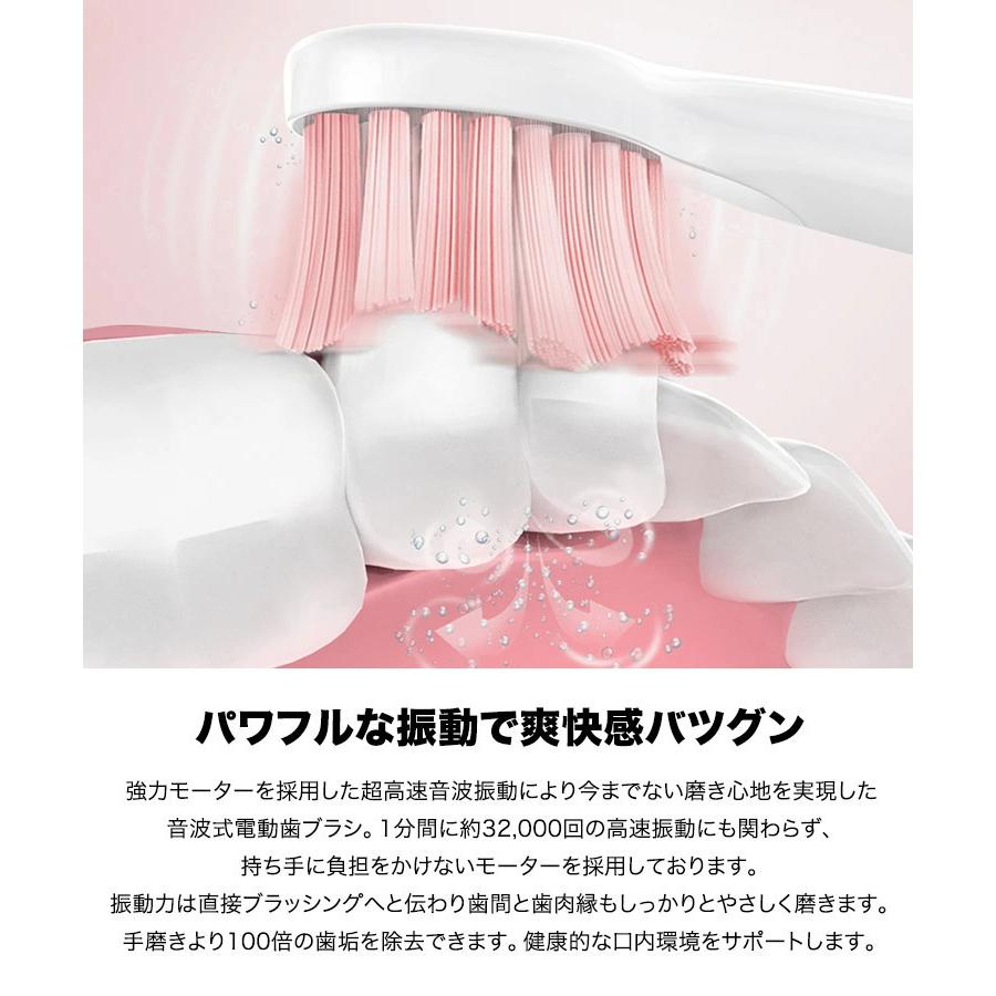 Fairywill E11 電動歯ブラシ 本体 Fairywill E11 電動歯ブラシ 音波歯ブラシ 歯ブラシ 充電式