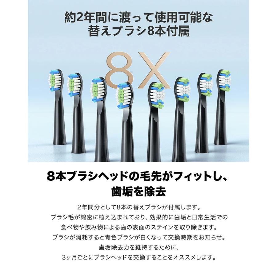 Fairywill E11 電動歯ブラシ 音波歯ブラシ 歯ブラシ 充電式