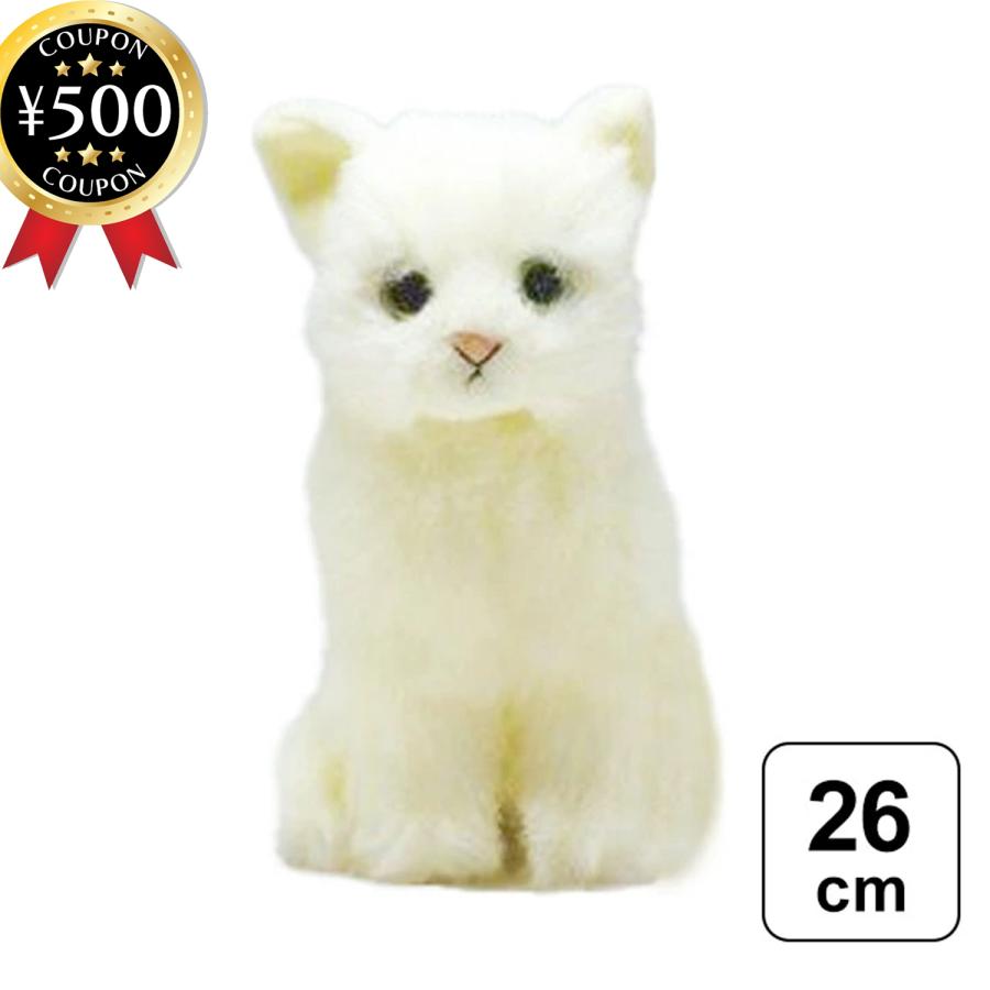 日本製リアル 猫のぬいぐるみ 子猫26cm 座り シロネコオッドアイ ぬいぐるみ ネコ 白猫 日本 子供 かわいい 人形 オッドアイ プレゼント 1129 0019 こーじーすとあ Yahoo 店 通販 Yahoo ショッピング