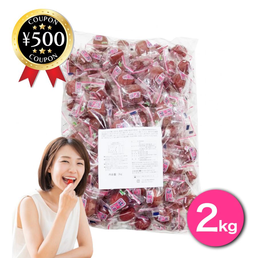 村岡食品 梅しば 徳用袋 2kg 業務用 青梅 カリカリ梅 国内製造 梅 うめ