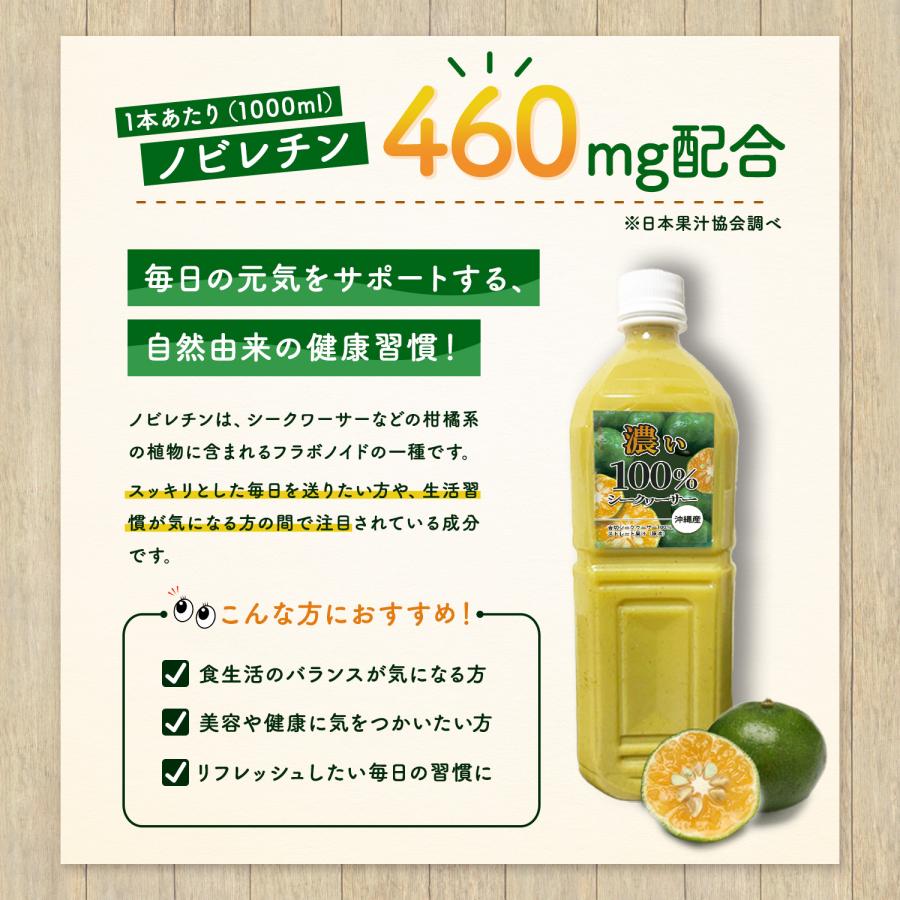 医師＆管理栄養士W推奨 濃いシークワーサー 原液 1000ml クエン酸