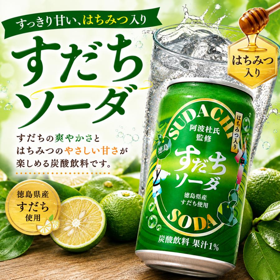 サンマック 徳島すだちソーダ 350ml×6本セット サイダー 徳島県産