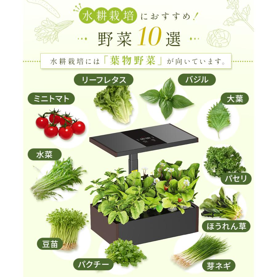 EastForce スマート水耕栽培キット 室内 水耕栽培 おしゃれ 育成LED