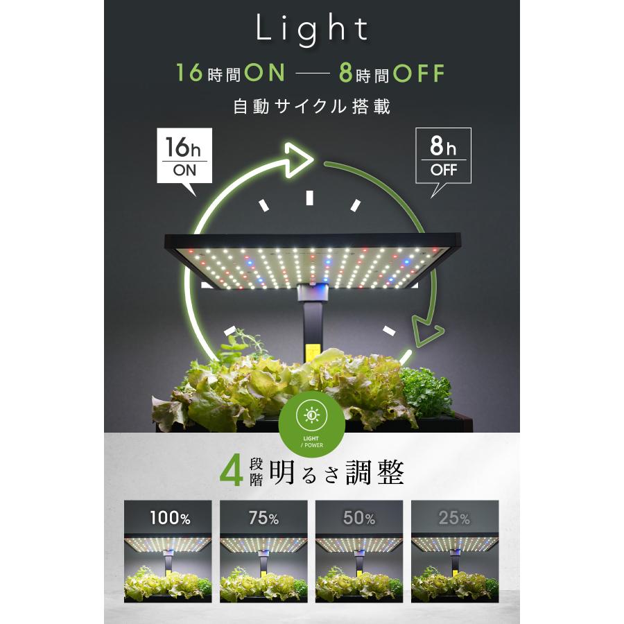EastForce スマート水耕栽培キット 室内 水耕栽培 おしゃれ 育成LED