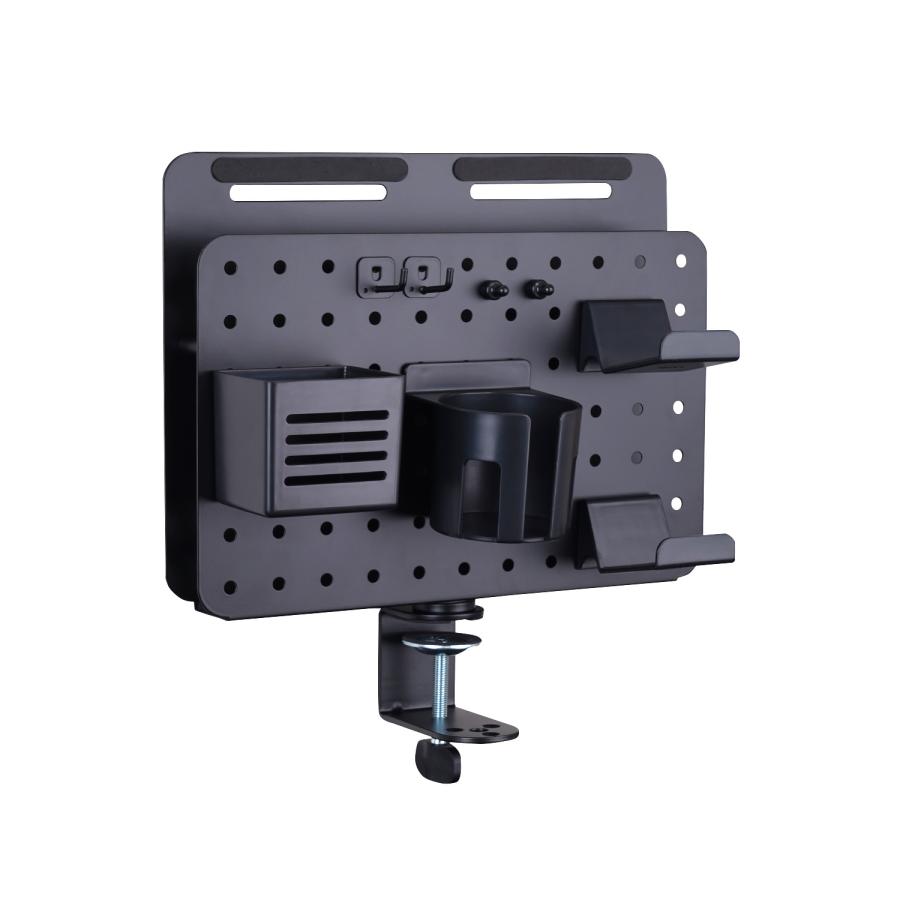 EastForce ペグボード テーブルサイドポケット ノートPC タブレット 回転式 マグネット対応 トレー付き クランプ式 有孔ボード |  | 04