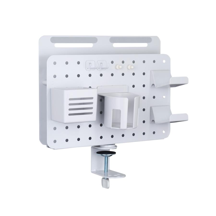 EastForce ペグボード テーブルサイドポケット ノートPC タブレット 回転式 マグネット対応 トレー付き クランプ式 有孔ボード |  | 05