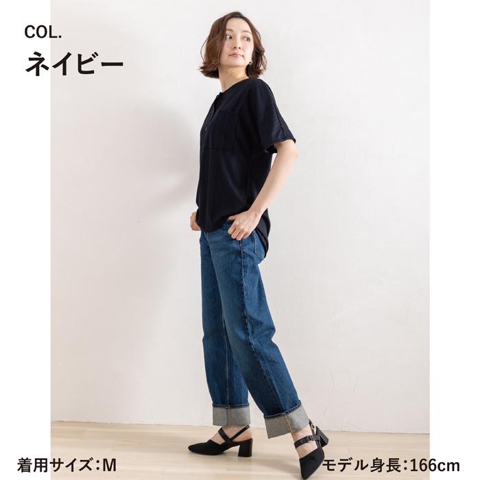 シャツ プルオーバー レディース 半袖 日本製 トップス Tシャツ